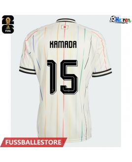 Günstige Japan Daichi Kamada #15 Auswärtstrikot WM 2026 Kurzarm